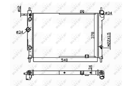 Радіатор NRF 514647