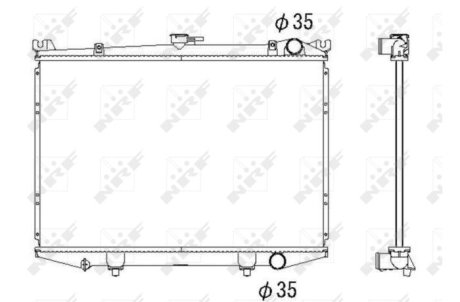 Радіатор NRF 516842