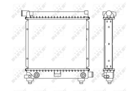 Радіатор, охолодження двигуна NRF 517662