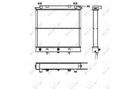 Радіатор, охолодження двигуна NRF 52129