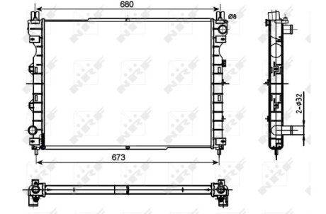 Радіатор NRF 53096