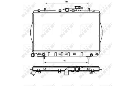 Радіатор, охолодження двигуна NRF 53262