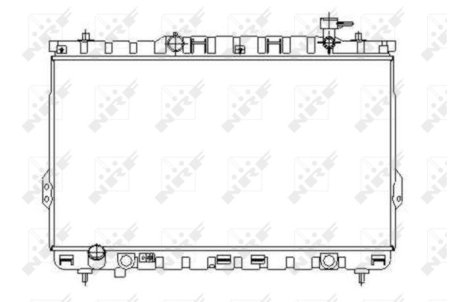 Радіатор, охолодження двигуна NRF 53357