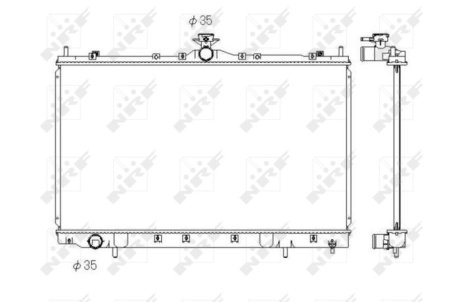 Радіатор, охолодження двигуна NRF 53431