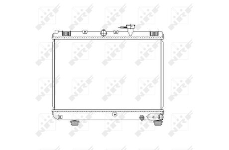 Радіатор, охолодження двигуна NRF 53486