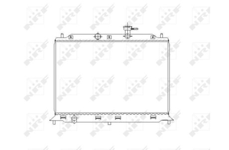 Радіатор, охолодження двигуна NRF 53491