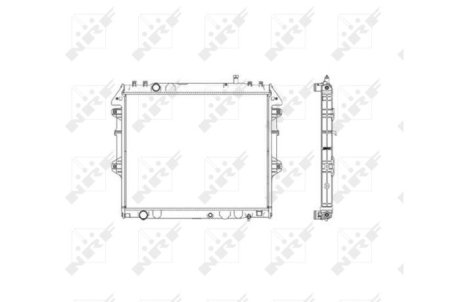 Радіатор, охолодження двигуна NRF 53541