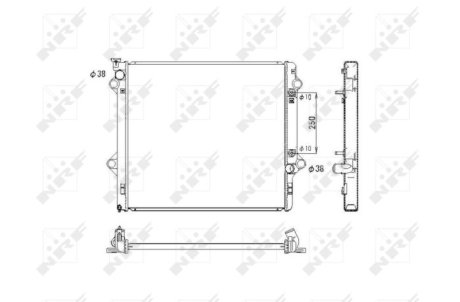 Радіатор, охолодження двигуна NRF 53575