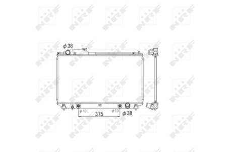 Радіатор, охолодження двигуна NRF 53584