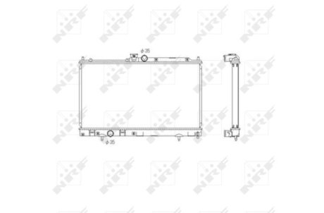 Радіатор, охолодження двигуна NRF 53591