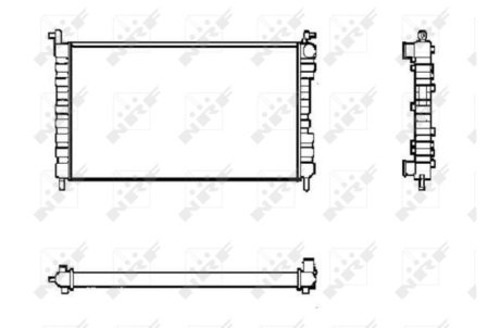 Радіатор, охолодження двигуна NRF 53600