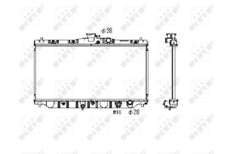 Радіатор NRF 536711