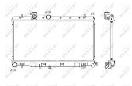 Радіатор, охолодження двигуна NRF 53697