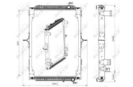 Радіатор, охолодження двигуна NRF 539564