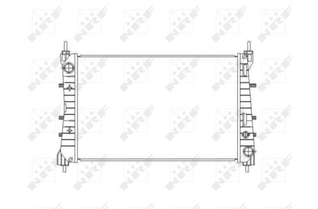 Радіатор, охолодження двигуна NRF 54503