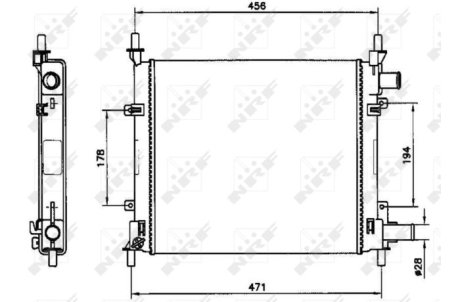Радіатор NRF 54601
