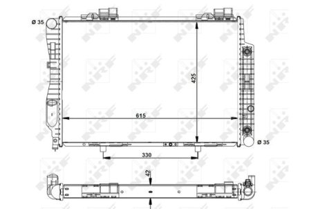 Радіатор NRF 55345