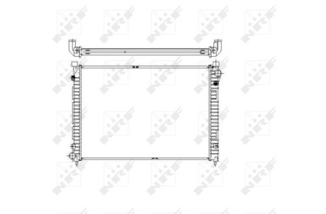 Радіатор, охолодження двигуна NRF 55444