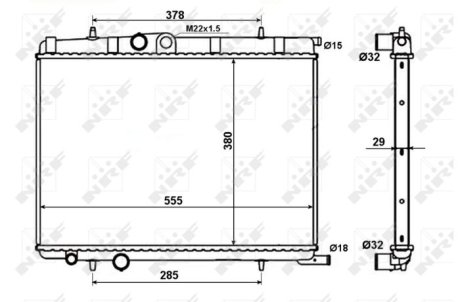 Радіатор NRF 56021