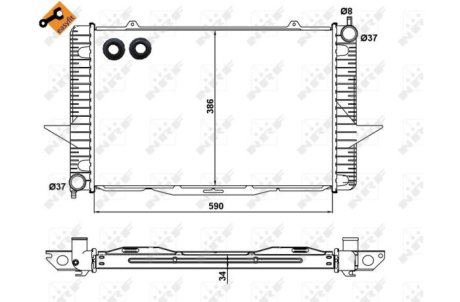Радіатор NRF 58342