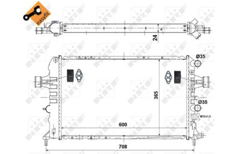 Радіатор NRF 58355
