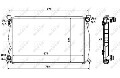 Радіатор NRF 58359