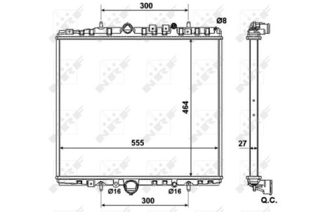 Радіатор NRF 58373