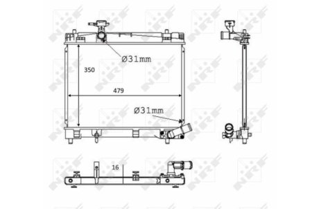 Радіатор NRF 58384