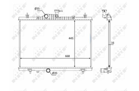 Радіатор NRF 58394