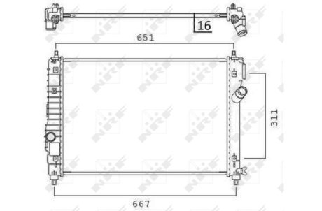 Радиатор NRF 58505