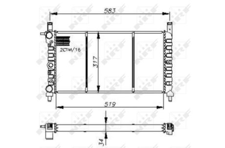 Радіатор NRF 58732