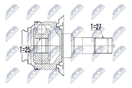 Внутренний шрус bmw x5 задний,33208609838 NTY NPWBM070