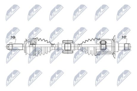 ПІВВІСЬ | MINI COUNTRYMAN 10- / PACEMAN 12- COOPER D/S ALL4 /ЗАД,ЛІВ/ NTY NPWBM103