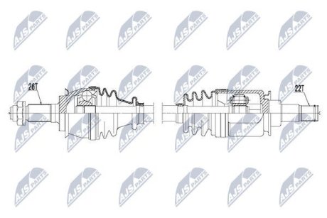 ПІВВІСЬ | MINI COOPER, ONE 2002-07.2004 /ЛІВ/ NTY NPWBM119