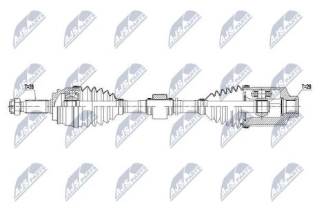 ПІВВІСЬ | JEEP COMPASS 4WD 2.4 14- /ATM,ПРАВ/ NTY NPWCH058