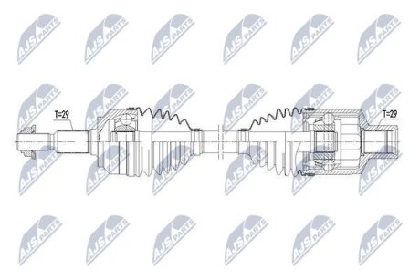 ПІВВІСЬ | JEEP GRAND CHEROKEE III 05-10, COMMANDER 05-11 /ПРАВ,ATM/ NTY NPWCH066