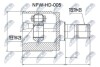 ШАРНІР РІВНИХ КУТОВИХ ШВИДКОСТЕЙ | HONDA JAZZ 02- /ЛІВ/ NTY NPWHD005 (фото 1)