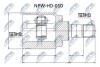 ШАРНІР РІВНИХ КУТОВИХ ШВИДКОСТЕЙ | HONDA CR-V RD 01-, RE 07-, CROSSTOUR 10- /ЗАД/ NTY NPWHD010 (фото 1)