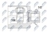 ШАРНІР РІВНИХ КУТОВИХ ШВИДКОСТЕЙ | HONDA ACCORD CL/CU/CW/CM 02-15, ACURA TSX 09-14 /ПРАВ/ NTY NPWHD030 (фото 2)