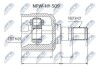 ШАРНІР РІВНИХ КУТОВИХ ШВИДКОСТЕЙ | HYUNDAI SONATA EF 2.0,2.4,2.5,2,7 /MTM/ 98-04 Л/П, SONATA NF 04- Л/П NTY NPWHY509 (фото 1)