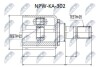 Внутренний шрус kia ceed 1.4 45444,495921h010 NTY NPWKA302 (фото 1)