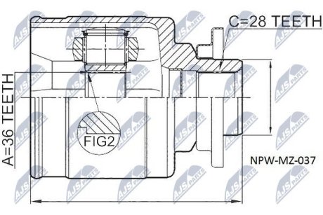 ШРКШ зовн. Ford Ranger NTY NPWMZ037