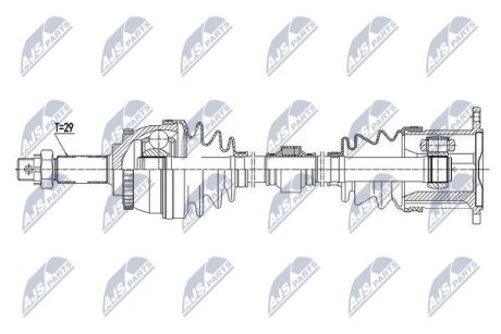 Полуось передняя правая X-TRAIL T30 NTY NPWNS066