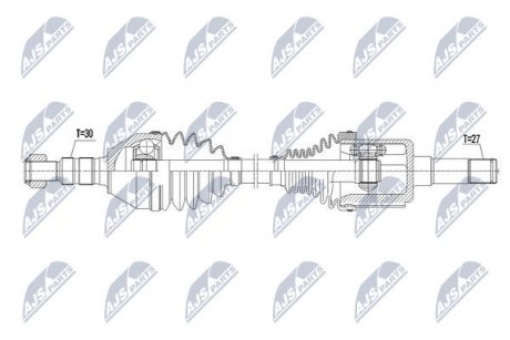 ПІВВІСЬ | OPEL ASTRA J GTC 1.6CDTI,2/0CDTI,1.6SIDI 12-, ZAFIRA C TOURER 2.0CDTI 11-, CASCADA 13- /ПРАВ/ NTY NPWPL065