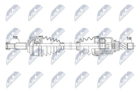 ПІВВІСЬ | DACIA 1.2TCE,1.5DCI,1.6 DOKKER 12-, LODGY 12- /ПРАВ/ NTY NPWRE113