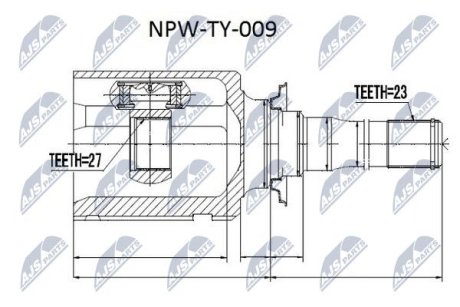 Внутренний шрус toyota raf 4 2.0 2.0d,4303042021 NTY NPWTY009