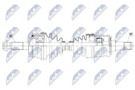 ПІВВІСЬ | TOYOTA 4WD HILUX 2.5D-4D,3.0D-4D 05-15 /ПЕРЕД,LEWA=PRAWA/ NTY NPWTY081