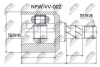 ШАРНІР РІВНИХ КУТОВИХ ШВИДКОСТЕЙ | VOLVO 850, C70/S70/V70 93-98 /ЛІВ/ NTY NPWVV002 (фото 1)