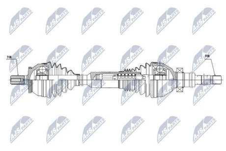 ПІВВІСЬ | VOLVO XC90 2.4D D5, 2.5T T5 2002-08.2006 /ПРАВ,ATM/ NTY NPWVV016