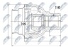 ШАРНІР РІВНИХ КУТОВИХ ШВИДКОСТЕЙ | VW GOLF V 1.4TSI 07-09, TIGUAN 1.4TSI, 2.0TDI 07-, AUDI A3 1.4TFSI ATM 07-13, Q3 09-, SKODA SUPERB 1.8TSI ATM 08- NTY NPWVW031 (фото 1)